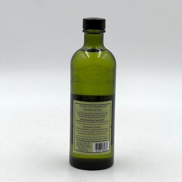 Bath and Body Works Aromatherapy Sandlewood Rose Massage Oil 6 floz - Picture 2 of 5